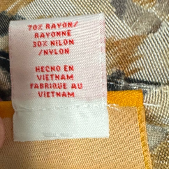 Ruby Rd. Animal Print/burnout Material/Mandarin Collar/3/4 Sleeve Blouse Sz 12P - Picture 8 of 9